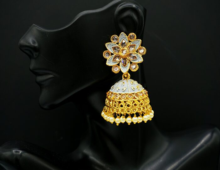 BIG AD stone jhumka - latest trending collection-SIZE 2 – Zivara Fashion