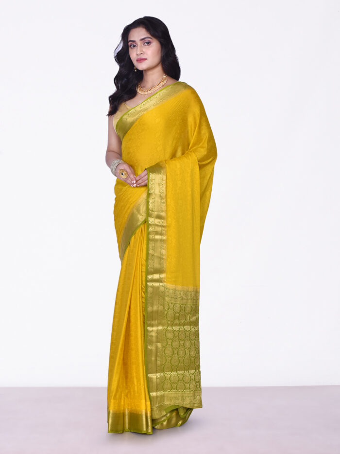 Buy pure crepe silk saree online – Akrithi