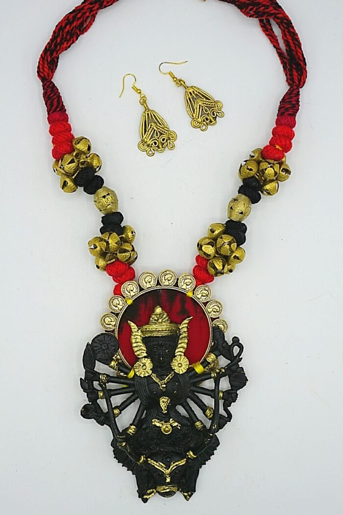 Dokra on sale durga pendant