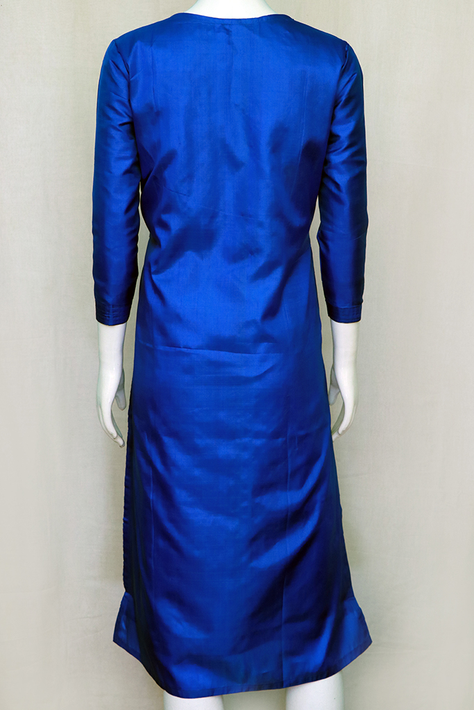 Admiral Blue Silk/Satin Dress